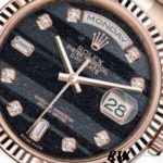 Rolex Day-Date 118235 Everose Gold Diamond Ferrite Dial 36mm Unisex Replica Watch - Image 4