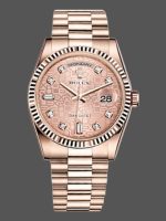 Rolex Day-Date 118235 Everose Gold Pink Jubilee dial 36mm Lady Replica Watch