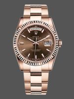 Rolex Day-Date 118235 Fluted Bezel Chocolate Dial 36mm Unisex Replica Watch
