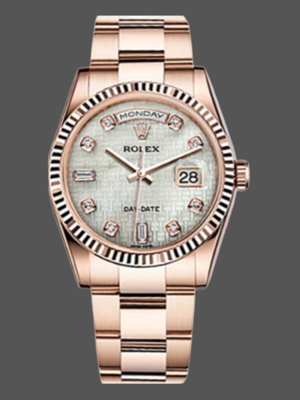 Rolex Day-Date 118235 Mother of Pearl White Dial 36mm Unisex Replica Watch - Image 1