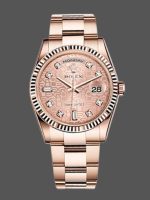 Rolex Day-Date 118235 Pink Jubilee dial 36mm Lady Replica Watch