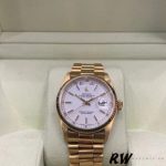 Rolex Day-Date 118235 White Dial 36mm Unisex Replica Watch - Image 4