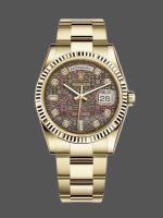 Rolex Day-Date 118238 Black MOP Diamond Dial 36mm Unisex Replica Watch
