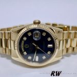 Rolex Day-Date 118238 Blue Diamond Dial Unisex Replica Watch - Image 4