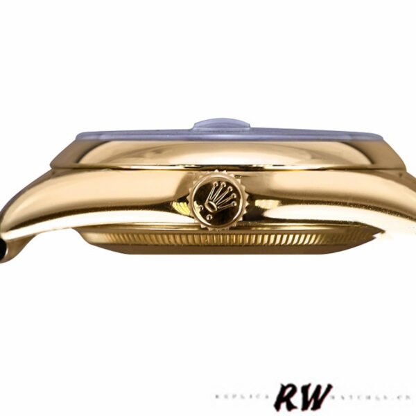 Rolex Day-Date 118238 Dark Mother Of Pearl Dial Yellow Gold 36mm Unisex Replica Watch - Image 4