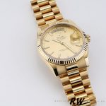 Rolex Day-Date 118238 Fluted Bezel Champagne Dial 36mm Unisex Replica Watch - Image 2