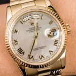 Rolex Day-Date 118238 White MOP Roman Dial 36mm Unisex Replica Watch - Image 4