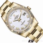 Rolex Day-Date 118238 White Roman numeral dial 36mm Unisex Replica Watch - Image 3