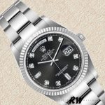 Rolex Day-Date 118239 Black Diamonds Dial 36mm Unisex Replica Watch - Image 2