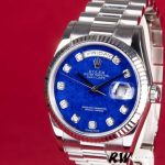 Rolex Day-Date 118239 Diamond Lapis Lazuli Blue Dial 36mm Unisex Replica Watch - Image 2