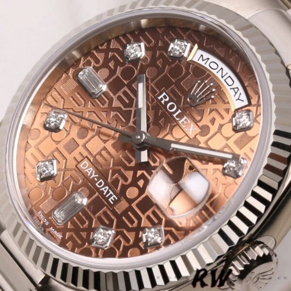 Rolex Day-Date 118239 Jubilee Chocolate Brown Dial 36mm Unisex Replica Watch
(5.0) - Image 3