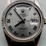 Rolex Day-Date 118239 Rhodium Roman Dial 36mm Unisex Replica Watch - Image 2