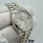Rolex Day-Date 118239 Rhodium Roman Dial white gold 36mm Unisex Replica Watch - Image 3