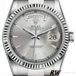 Rolex Day-Date 118239 White Gold Silver dial 36mm Unisex Replica Watch - Image 2