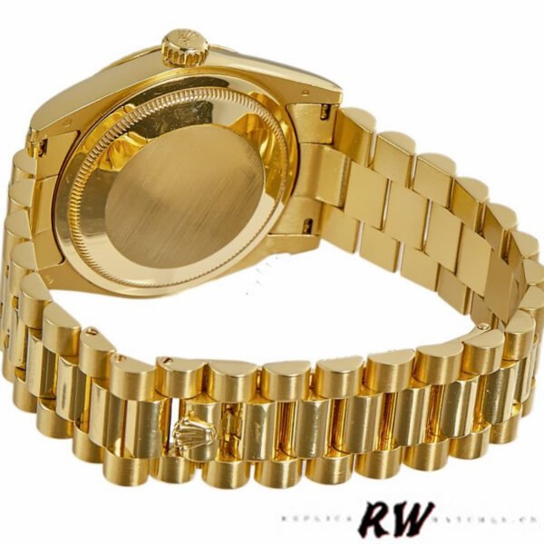 Rolex Day-Date 118338 Champagne Dial Roman Numerals 36mm Unisex Replica Watch - Image 4