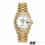 Rolex Day-Date 118338 Yellow gold White Roman Dial 36mm Unisex Replica Watch - Image 2