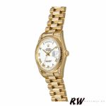 Rolex Day-Date 118338 Yellow gold White Roman Dial 36mm Unisex Replica Watch - Image 4