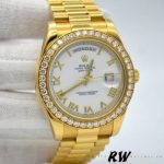 Rolex Day-Date 118348 White Roman Numeral Dial 36mm Unisex Replica Watch - Image 2
