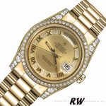 Rolex Day-Date 118388 Champagne Diamond Dial Yellow Gold 36MM Unisex Replica Watch - Image 4