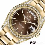 Rolex Day-Date 118388 Chocolate Brown Dial 36MM Unisex Replica Watch - Image 3