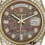 Rolex Day-Date 118388 Mother of Pearl Jubilee Diamond Dial 36mm Unisex Replica Watch - Image 2