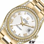 Rolex Day-Date 118388 White Roman Numeral Dial 36MM Unisex Replica Watch - Image 2