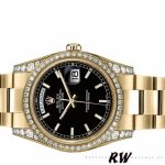 Rolex Day-Date 118388 Yellow Gold Black Index Dial 36mm Unisex Replica Watch - Image 4