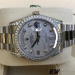 Rolex Day-Date 118389 Meteorite Grey Dial 36MM Unisex Replica Watch - Image 4