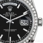 Rolex Day-Date 118389 White Gold Black Index Dial 36MM Unisex Replica Watch - Image 2