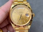 Rolex Day-Date 128238 Fluted Bezel Champagne Index Dial 36MM Unisex Replica Watch - Image 3