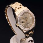 Rolex Day-Date 18948 Champagne Diamond Dial Special Edition 39MM Mens Replica Watch - Image 3