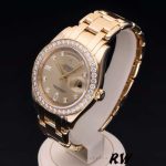 Rolex Day-Date 18948 Champagne Diamond Dial Special Edition 39MM Mens Replica Watch - Image 4