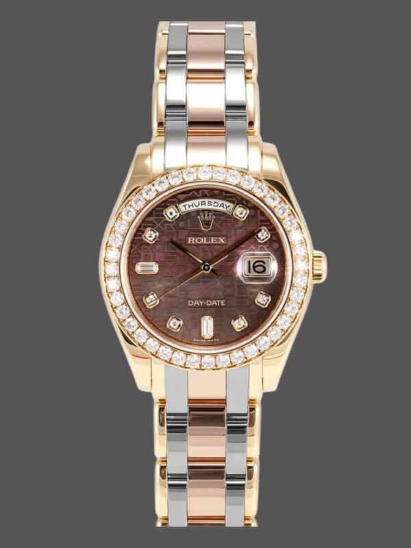 Rolex Day-Date 18948 Dark MOP Diamond Jubilee Dial Special Edition 39MM Mens Replica Watch - Image 1