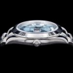 Rolex Day-Date 218206 Concentric Circle Ice Blue Dial Platinum 41MM Mens Replica Watch - Image 4