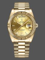 Rolex Day-Date 218238 Champagne Index Dial Yellow Gold 41MM Mens Replica Watch