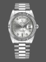 Rolex Day-Date 218238 White Roman Numeral Dial Yellow Gold 41MM Mens Replica Watch