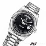 Rolex Day-Date 218239 Concentric Circle Black Dial White Gold 41MM Mens Replica Watch - Image 3