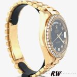 Rolex Day-Date 218348 Wave Black Dial 41MM Mens Replica Watch - Image 3