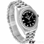 Rolex Day-Date 218349 Black Diamond Dial 41MM Mens Replica Watch - Image 2
