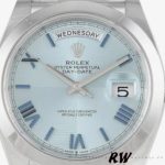 Rolex Day-Date 228206 Ice Blue Quadrant Dial Platinum 40MM Mens Replica Watch - Image 2