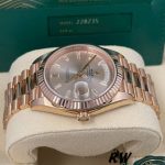 Rolex Day-Date 228235 Sundust Index Dial Fluted Bezel 40mm Mens Replica Watch - Image 4