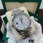 Rolex Day-Date 228239 Meteorite Grey Dial Fluted Bezel 40mm Mens Replica Watch - Image 3
