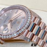 Rolex Day-Date 228345RBR Sundust Diamond Dial Diamond Bezel 40mm Mens Replica Watch - Image 4