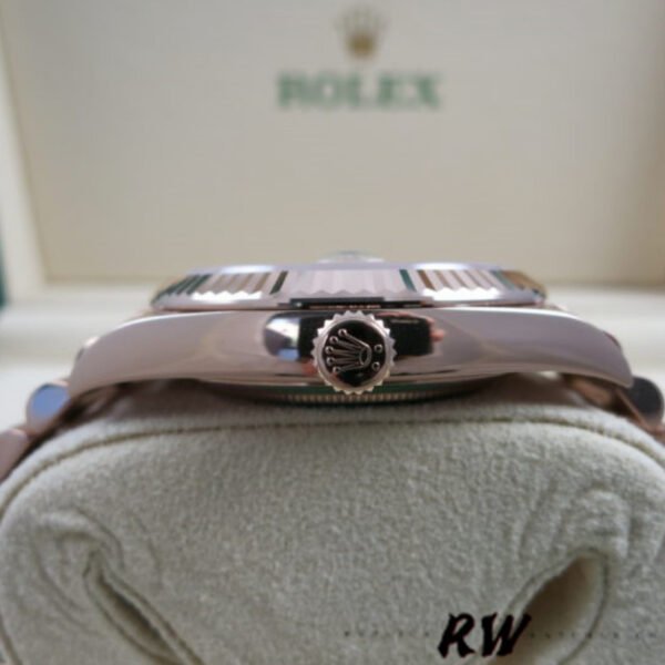 Rolex Day-Date 228345RBR Sundust Stripe Motif Dial Diamond Bezel 40mm Mens Replica Watch - Image 4