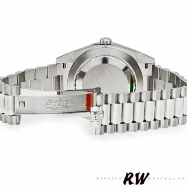 Rolex Day-Date 228396TBR Black Dial Diamond Bezel 40mm Mens Replica Watch - Image 5