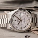 Rolex Day Date 118206 Meteorite Grey Dial 36mm Unisex Replica Watch - Image 4