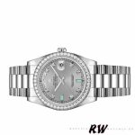 Rolex Day Date 118346 Rhodium Grey Dial 36mm Unisex Replica Watch - Image 3
