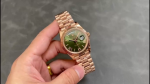 Rolex Day Date 40 18k Everose Gold Olive Green Dial m228235 0025 40mm - Image 2