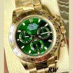 Rolex Daytona 116508 Yellow Gold Green Index Dial 40MM Mens Replica Watch - Image 4