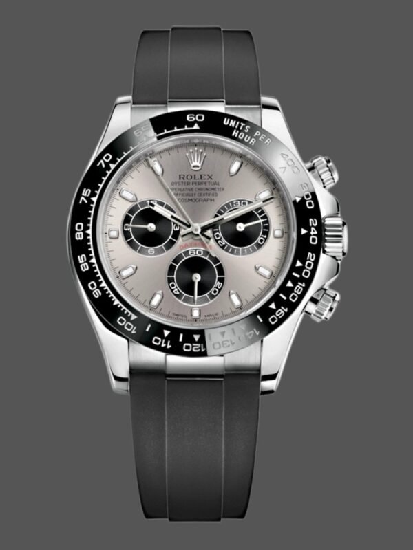 Rolex Daytona 116519 Black Dial Black Rubber strap 40mm Mens Replica Watch - Image 1